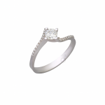 Δαχτυλιδι Μονοπετρο με Διαμαντι 0,23 Ct , F , VS1